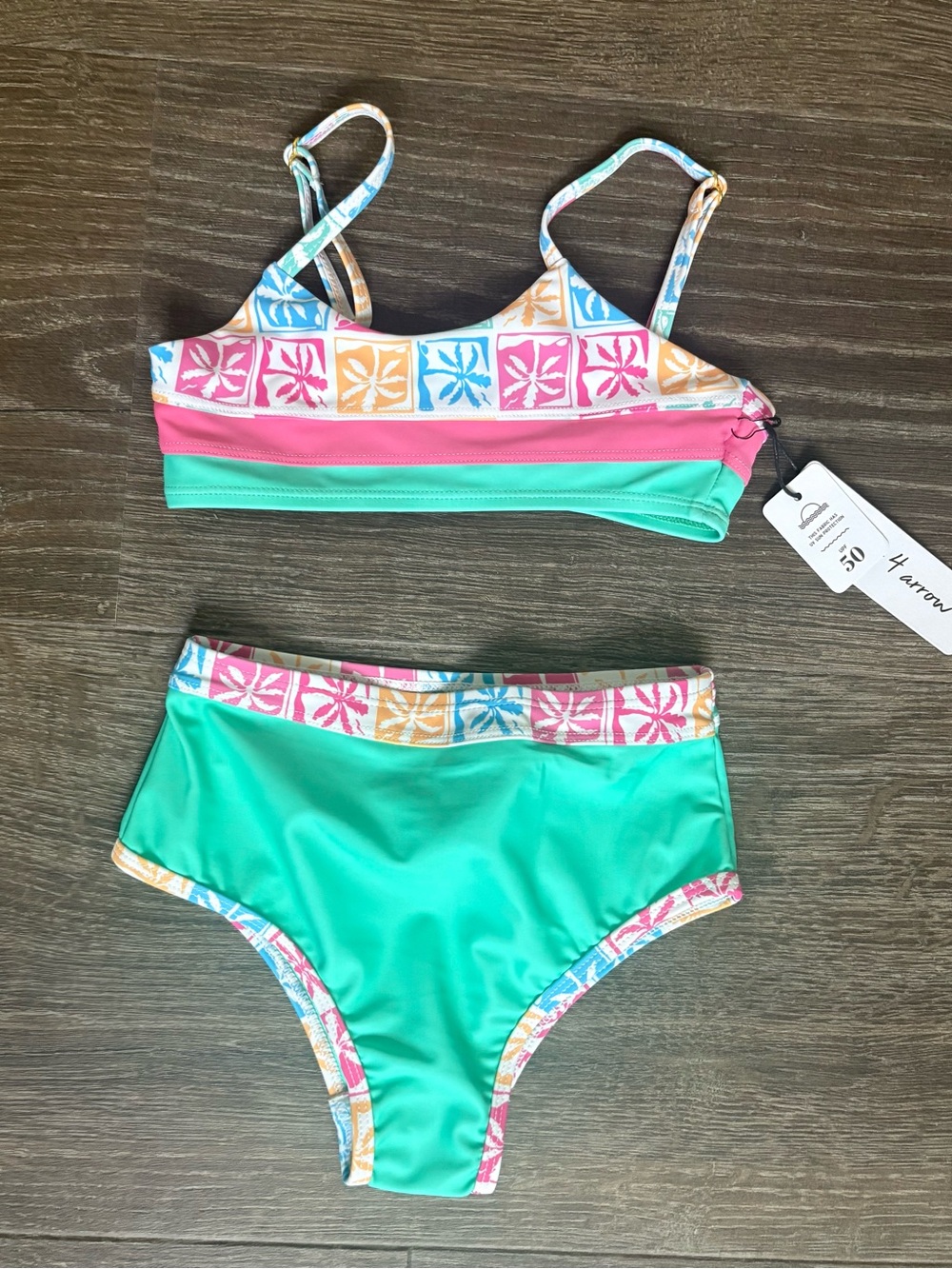 Feather 4 Arrow Block Party Bikini - Size 4T NEW!